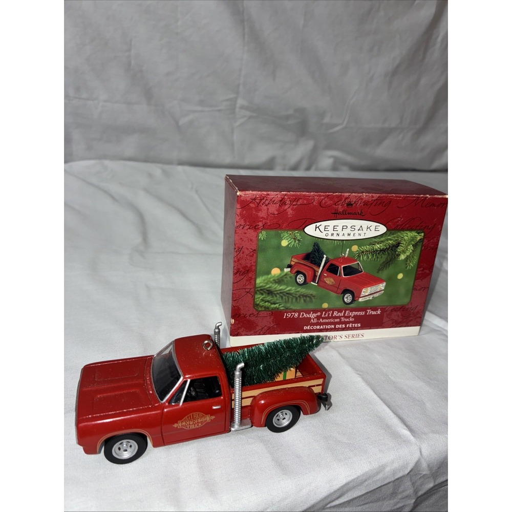 Hallmark Ornament 1978 Dodge Li'l Red Express Truck All American Trucks QX6581